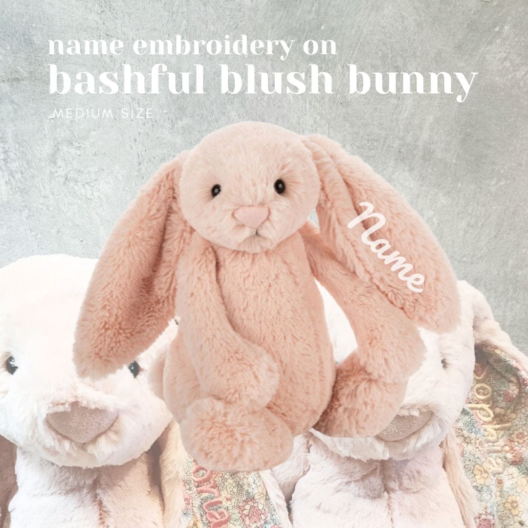 Bashful Blush Bunny (Medium, 31cm) - Personalised Jellycat Bunny