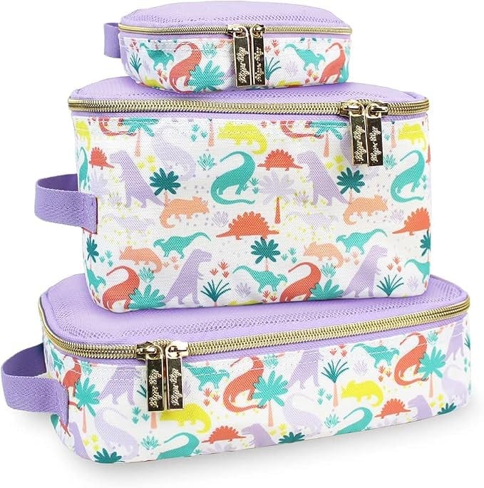 Pack Like A Boss™ Packing Cubes: Lilac Dinos