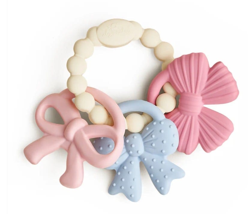 [850072984230] Itzy Trio™ Sweetie Bows Silicone Teether
