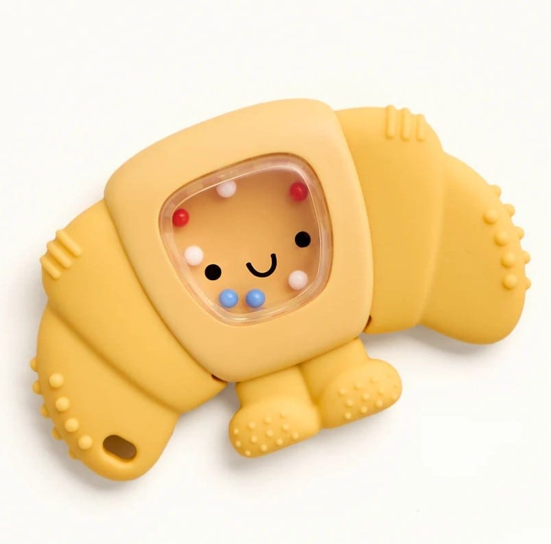 [604401841] Sweetie Shake Plus™ - Silicone Teether with Rattle - Croissant