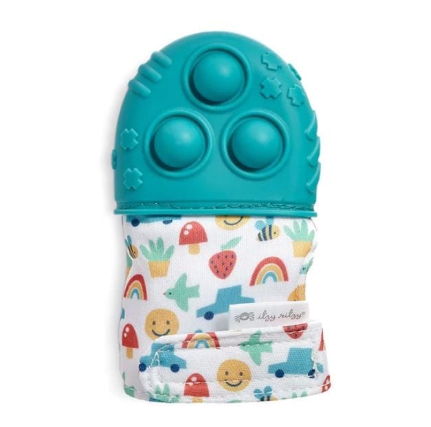 [604201615] Itzy Mitt Pop™ Sensory Teething Mitten Teal