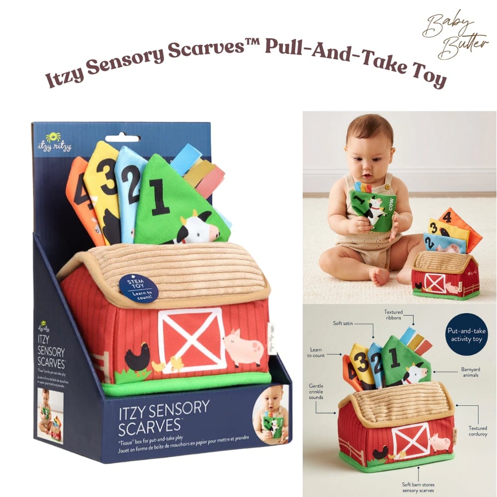[303351778] Itzy Sensory Scarves™ Pull-And-Take Toy