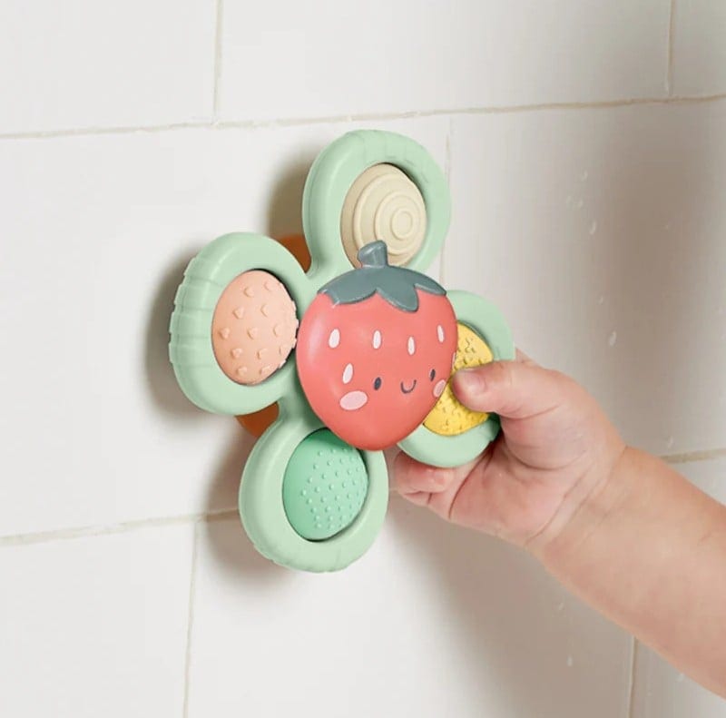 [406701658] Strawberry - Itzy Pop & Whirl™ Fidget Spinner Travel & Bath Toy