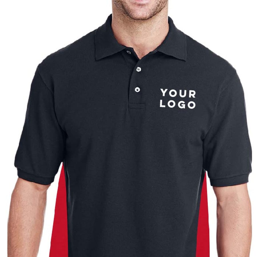 2-toned Honeycomb Cotton Polo Tees (Side Panels)