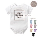 100% Soft Cotton Baby Rompers with Custom Design