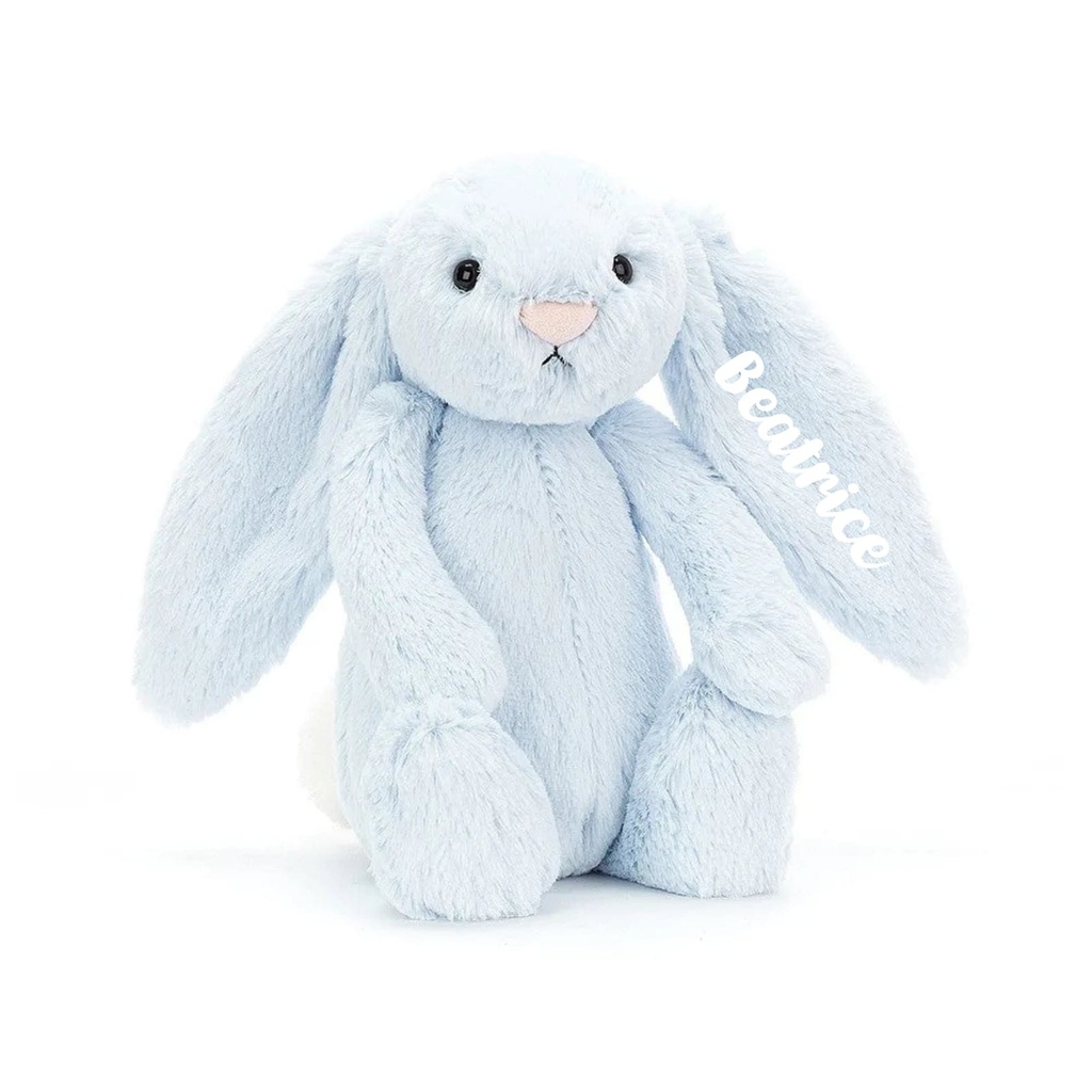Bashful Blue Bunny (Large, 36cm) - Personalised Jellycat Bunny Soft