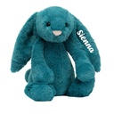 Bashful Mineral Blue Bunny (Medium, 31cm) - Personalised Jellycat Bunny Soft