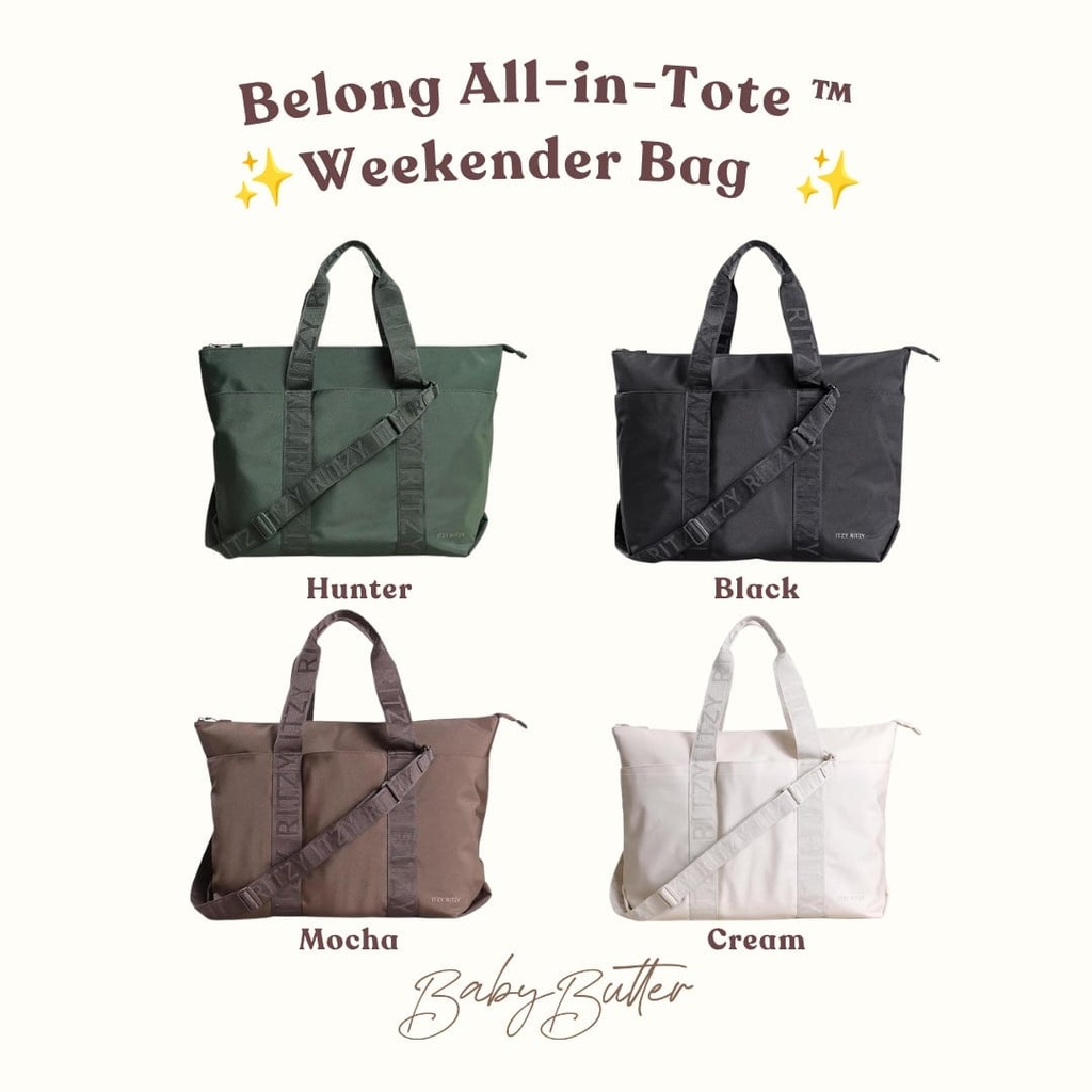 Itzy Ritzy Itzy Ritzy Belong All-in-Tote™ Weekender Bag (Black)