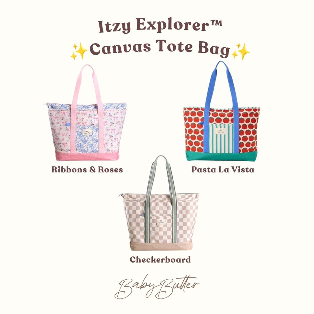 Itzy Explorer™ Canvas Tote Bag (Checkerboard)