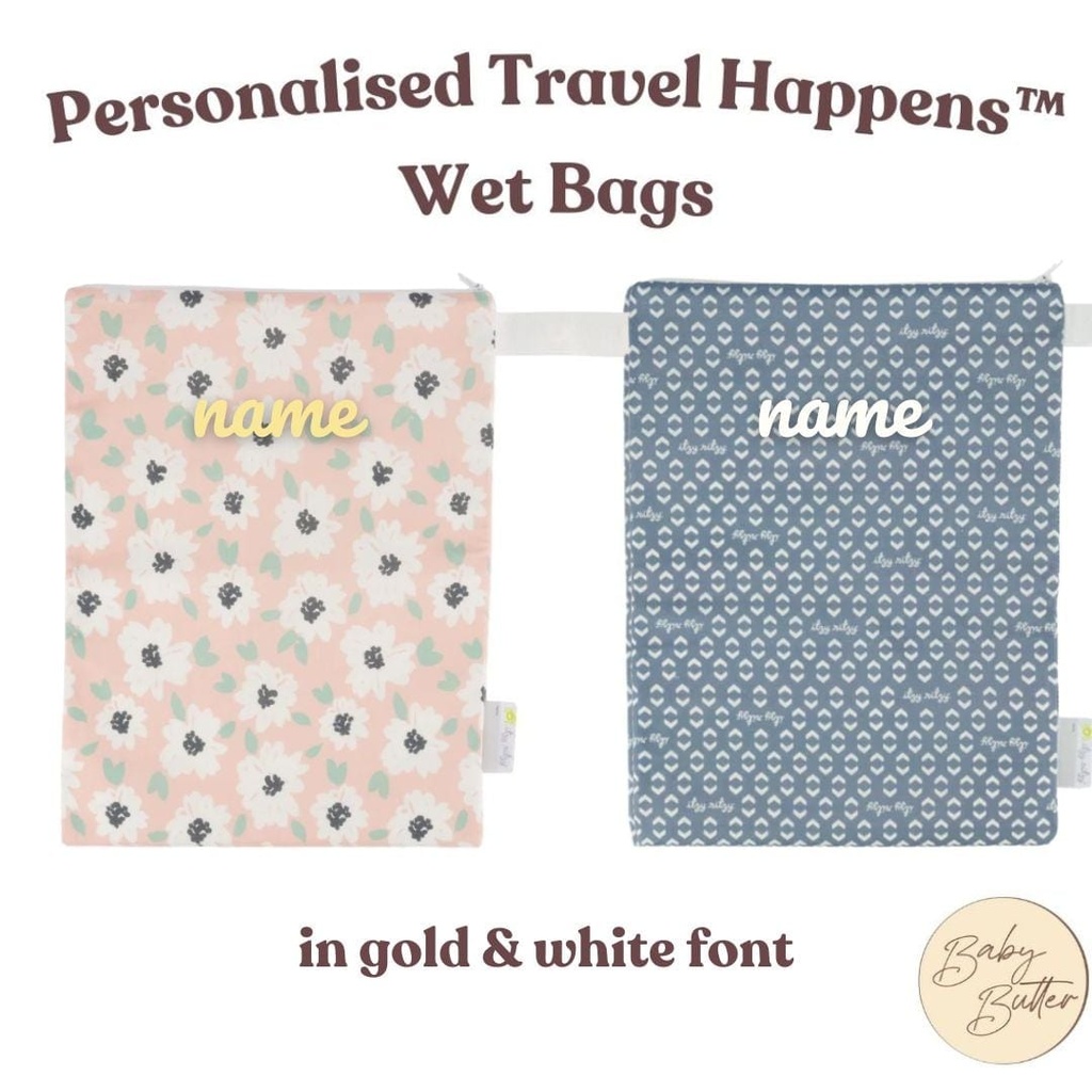 Travel Happens™ Reusable Sealed Wet Bag (2 designs) (Pink Floral Bag, No need.)