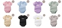 100% Soft Cotton Baby Rompers with Custom Name/Text Print