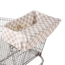 Itzy Shopping Cart Cover™ Taupe Checkerboard
