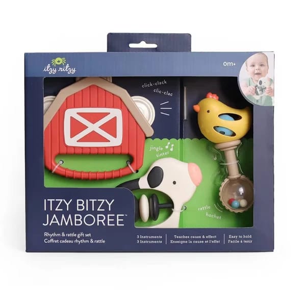 Itzy Bitzy Jamboree™ Rhythm and Rattles Gift Set Farm