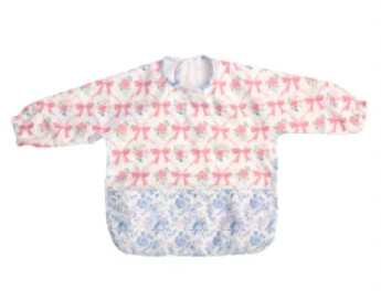 Itzy Everywhere Long Sleeve Bib™ (Ribbons & Roses)