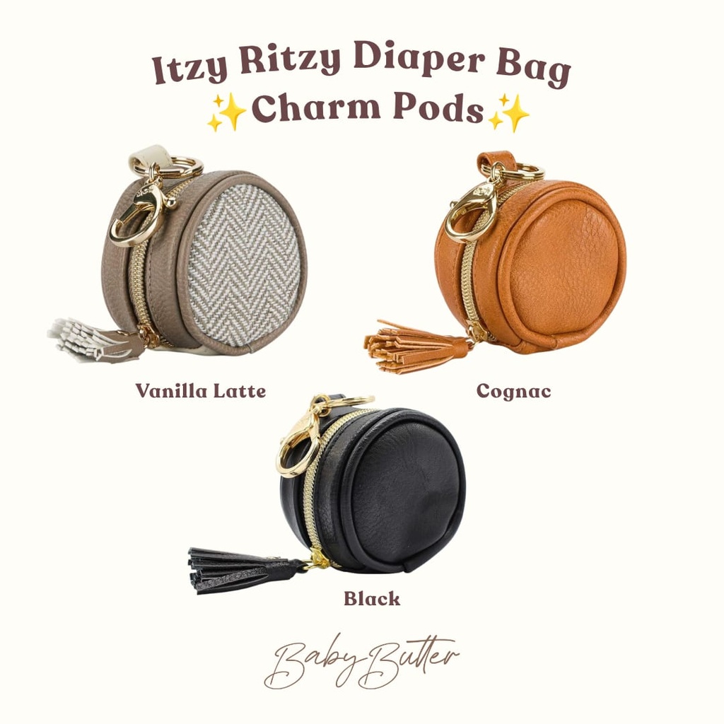 Itzy Ritzy Diaper Bag Charm Pods (Black)