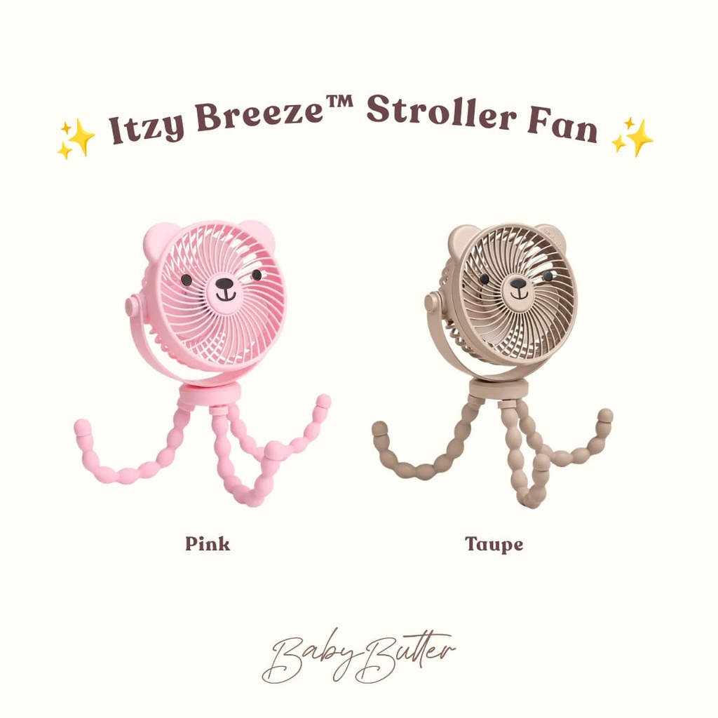 Itzy Breeze™ Stroller Fan (2 designs) (Taupe)