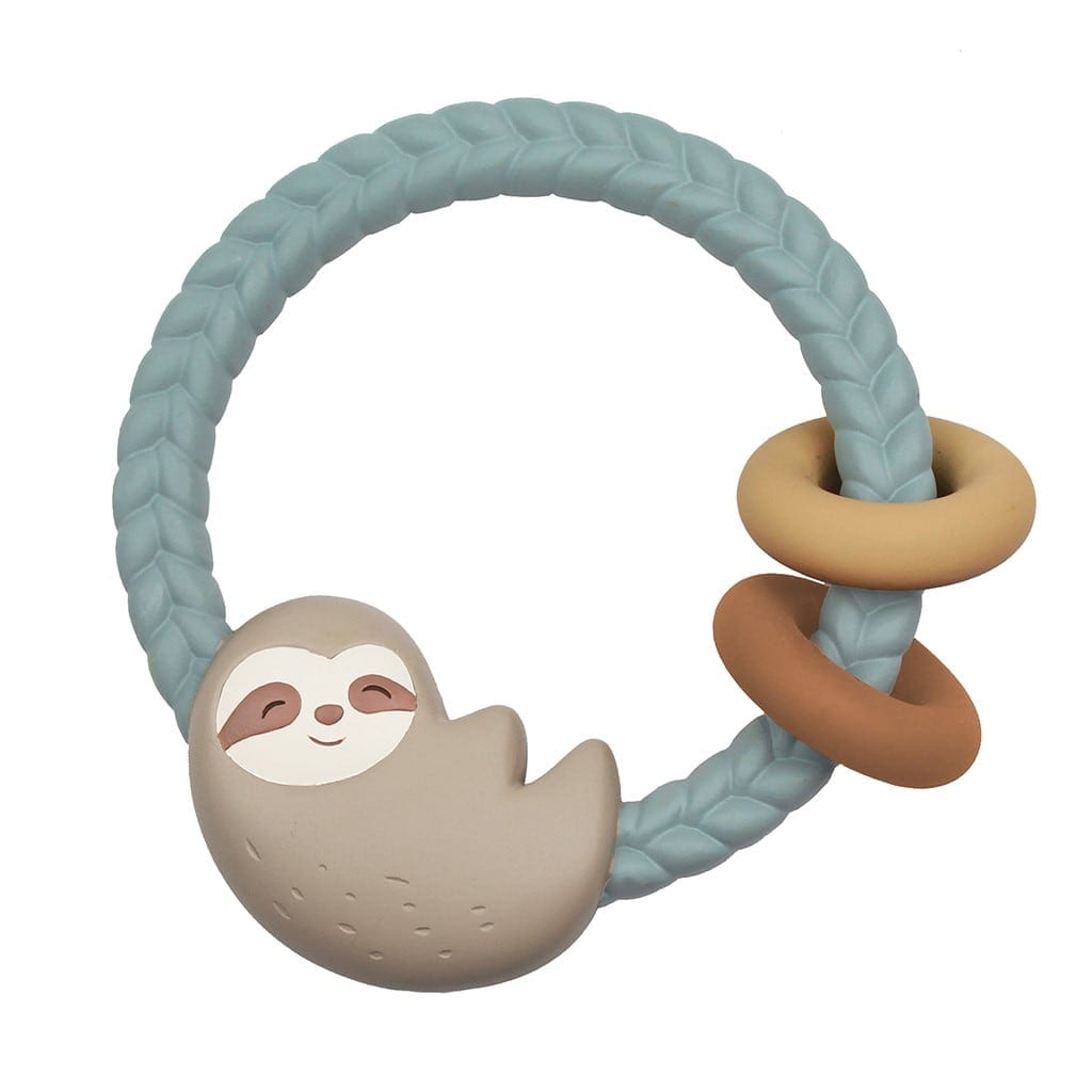 Sloth - Ritzy Rattle® With Teething Rings (Yes)