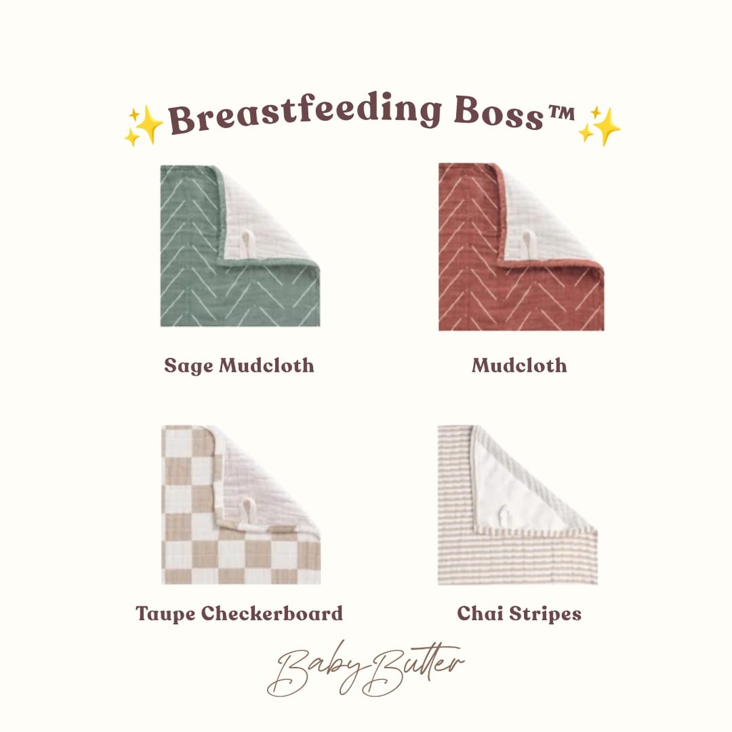 Breastfeeding Boss™ (Sage Mudcloth)