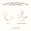 Itzy Strap™ Silicone Baby Tether for Toys & Snack Cups
