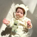 Bitzy Pal™ Natural Rubber Pacifier & Lovey - Discounted for Slight Dent in Box
