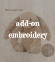 Jellycat - Add-on embroidery