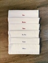 Small 100% Cotton Towels with Name Embroidery (14"x 26")