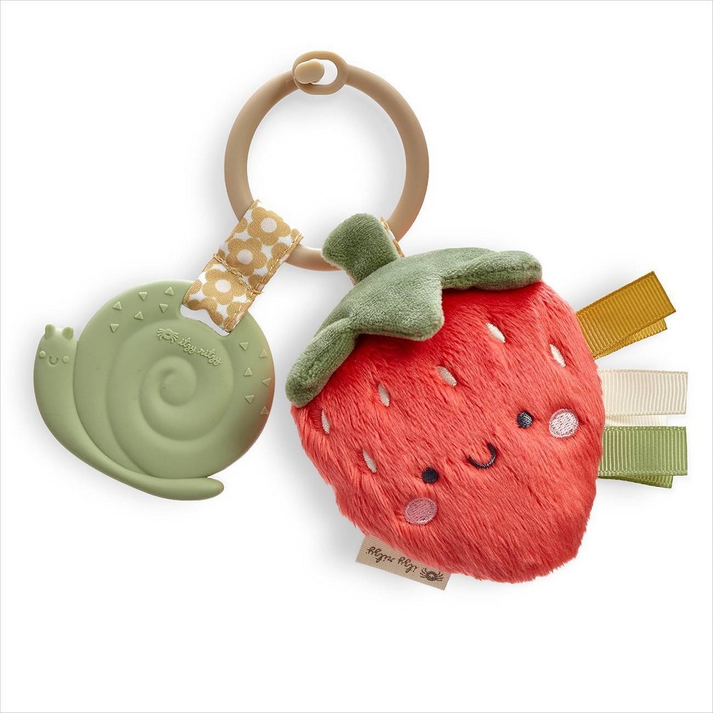 (Strawberry) Itzy Pal™ - Plush Pal with Silicone Teether