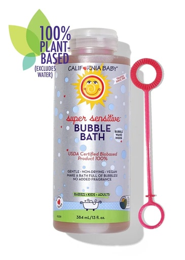 (No Fragrance)  Super Sensitive ™ Bubble Bath 384ml🧴 - California Baby
